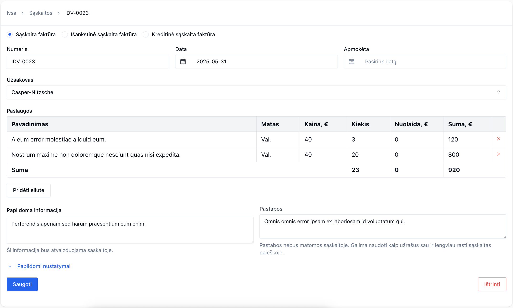 Patogus ir paprastas sąskaitų-faktūrų išrašymas